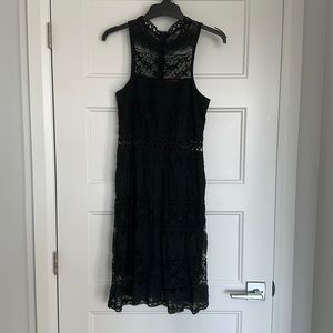 Black lace dress